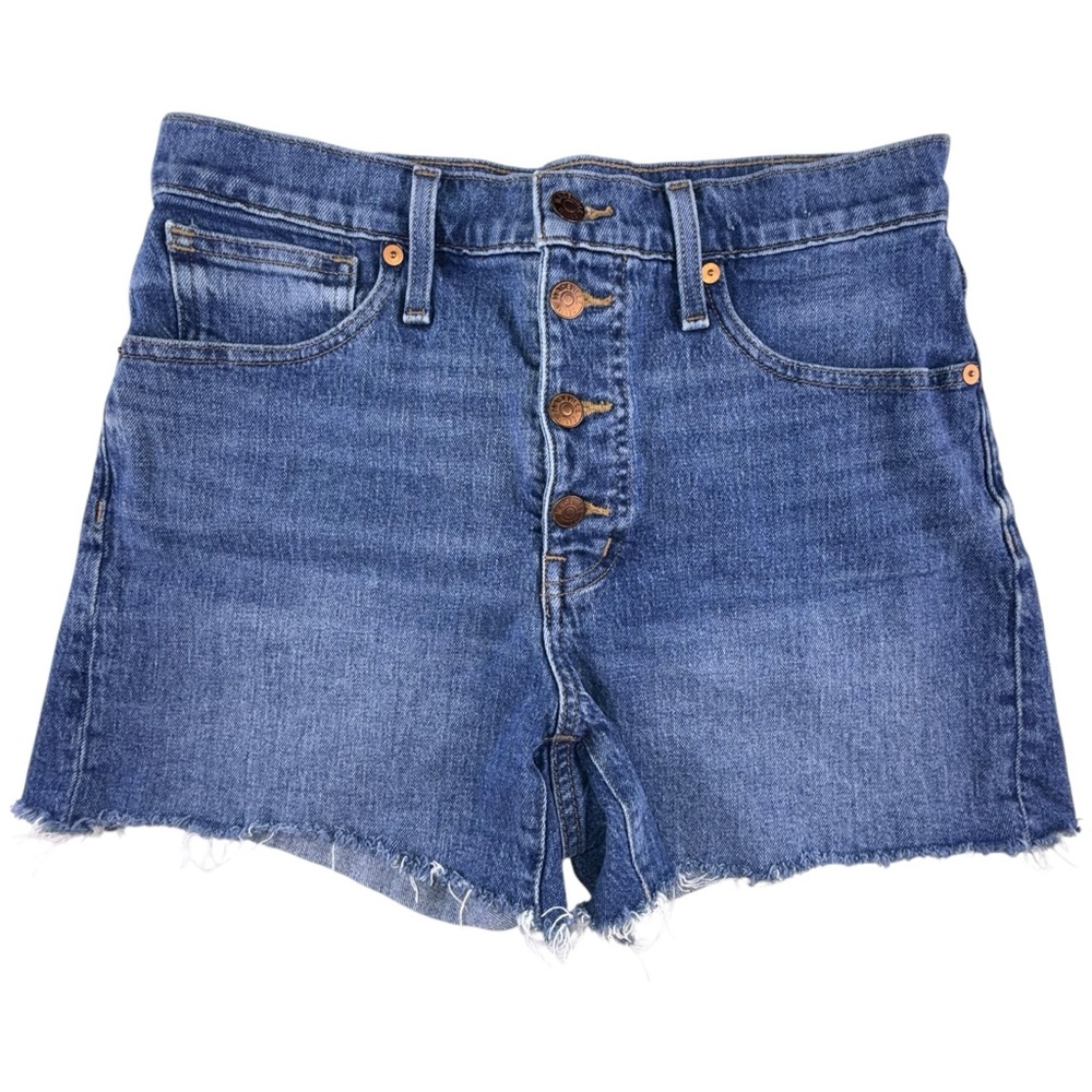 Madewell High Rise Button Fly Denim Shorts Size 27